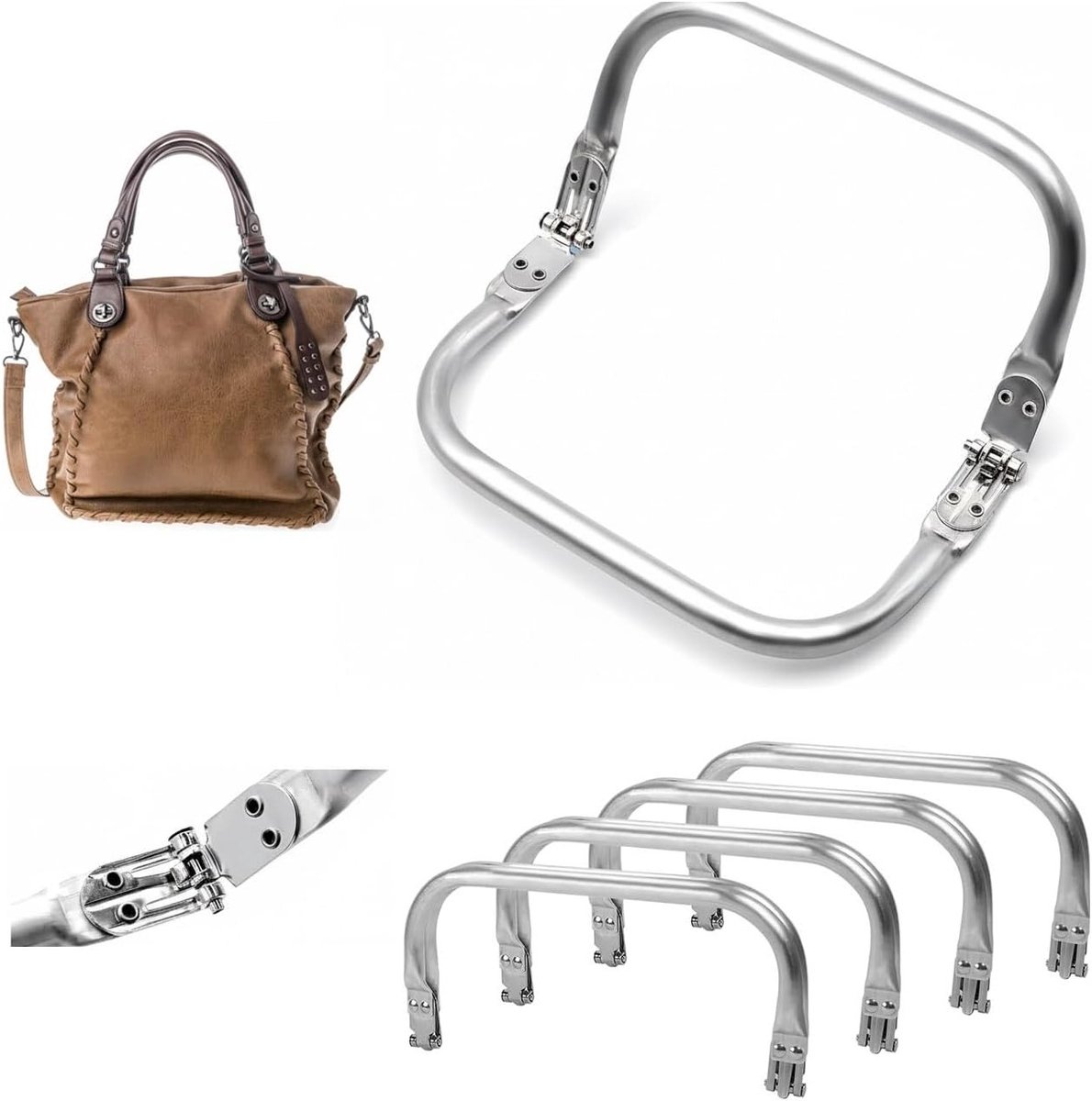 Set van 4 haak pocketclips voor het organiseren van documenten, papier en accessoires