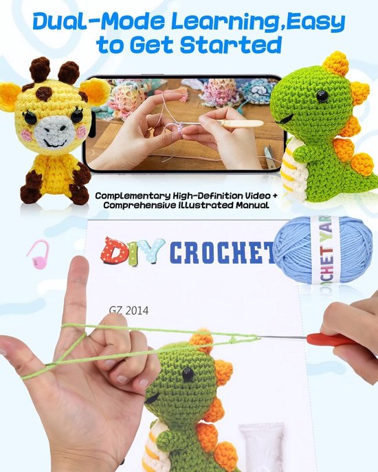Haakset voor Beginners: Complete Set met 6 Stuks en Video Uitleg — afbeelding 2