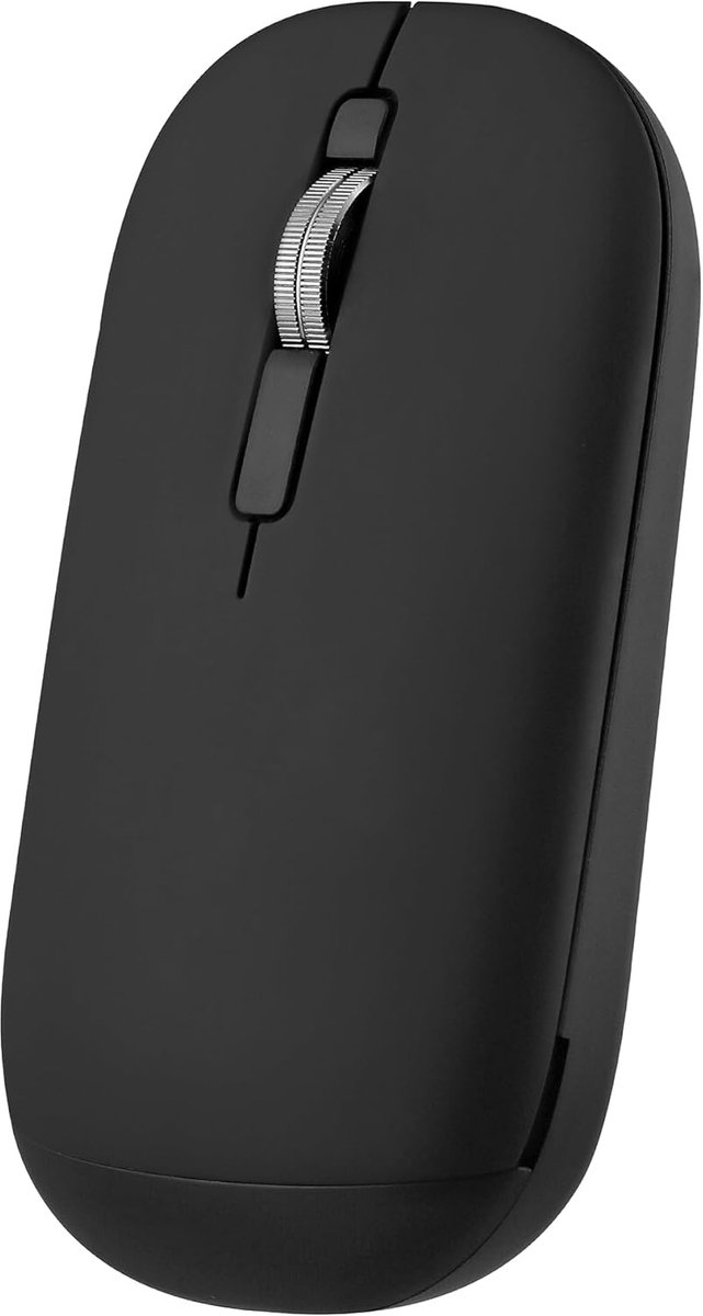 T'nB Dual Connect Color Muis - 2-in-1 Bluetooth & Wireless USB - Ultradunne Draadloze Muis - Plug & Play - Auto Sleep - Black