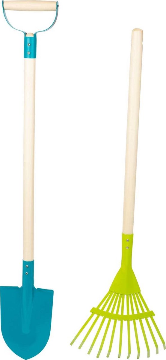 Tuin Gereedschap Set - Kinder Schep Hark - Buiten Spelen - Houten Handvat - 76 x 12 x 3 cm — afbeelding 3