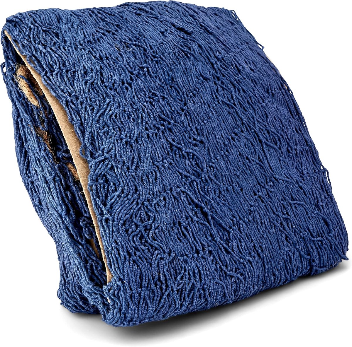 Decoratief vissersnet blauw met drijvers 250x250 cm - maritieme sfeer decoratie