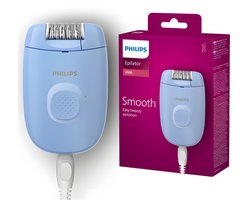 Philips Series 2000 BRE228/00 Epilator - Netstroom - Voor Benen - Afwasbare Kop - Blauw