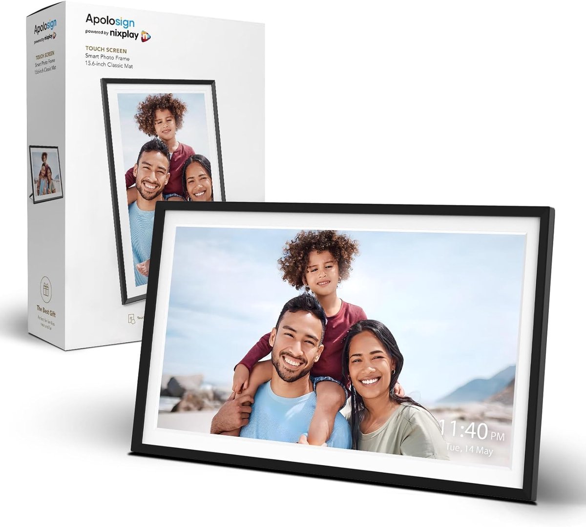 Digitale Fotolijst - Wifi Frame - Foto's Delen - IPS Touchscreen - 156 Inch