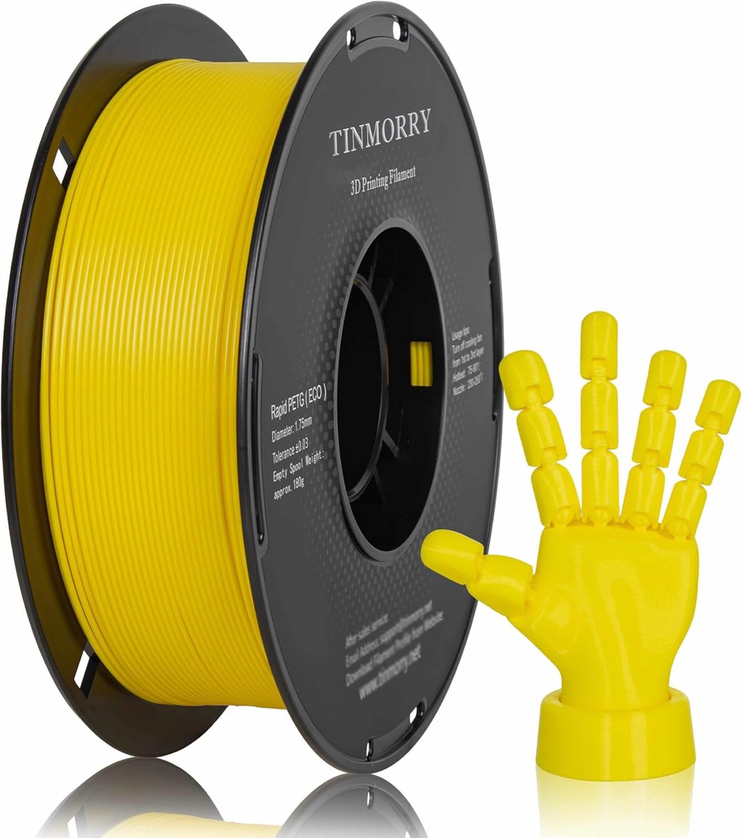 3D Print Materiaal - PETG Draad Spoel - Snelle 3D Prints - Hoge Taaiheid Hittebestendig - 1.75 mm 1 KG