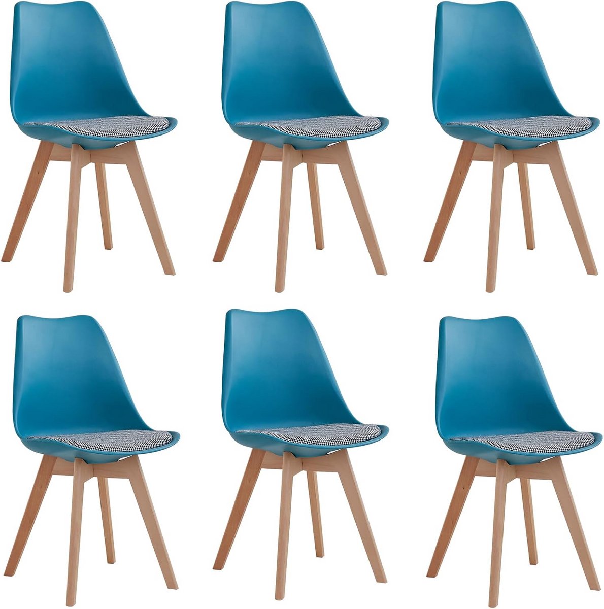 Eetkamerstoelen Set - Keukenstoelen Moderne Stijl - Comfortabel Zitten - Ergonomisch Ontwe