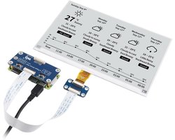 Waveshare 7.5inch E-Paper HAT Display Module, 800×480 Resolution, Supports Black/White 2 Colors, Compatible with Jetson Nano/Raspberry Pi 4B/3B+/3B/3B/2B/1B+/1A+/Zero 2W/Zero W/Zero