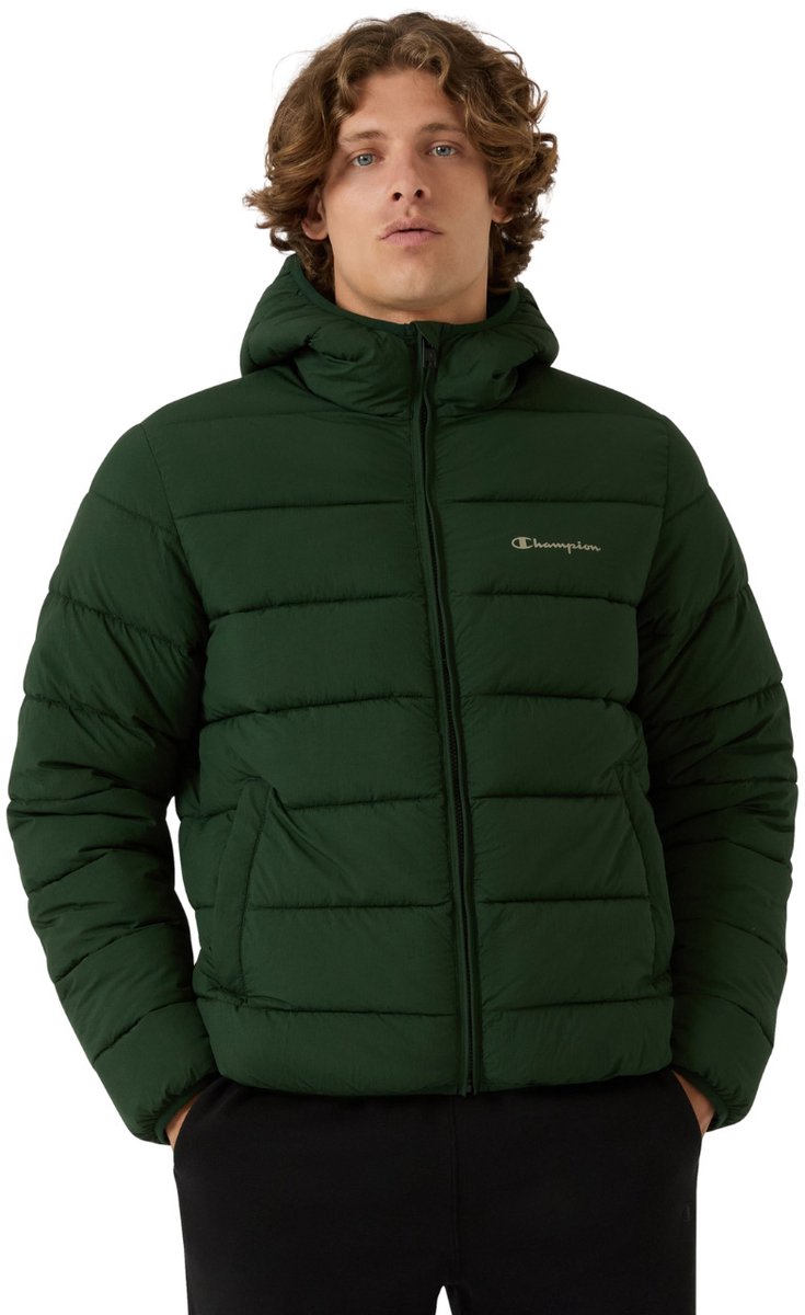 Champion Jas Heren Hooded Jacket Groen