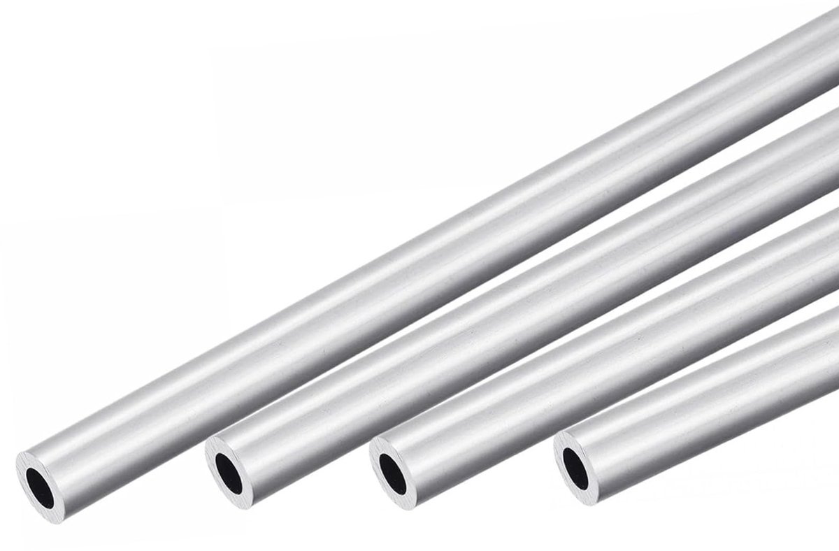 aladdien - Ronde Aluminium Buizen - Duurzaam 6063 Aluminium - 20mm Buitendiameter - 300mm Lengte - Naadloze Buizen voor Industrie en DIY Projecten