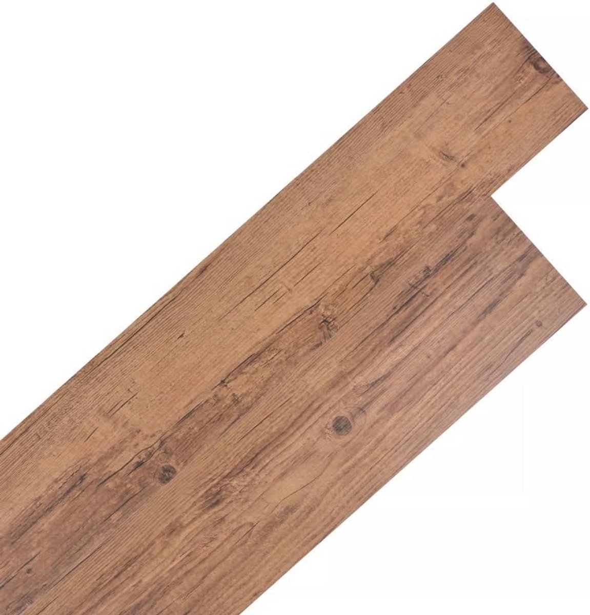 Zelfklevende PVC Vloerdelen - 36 Stuks Laminaat Planken voor Keuken en Badkamer, Bruin Hou