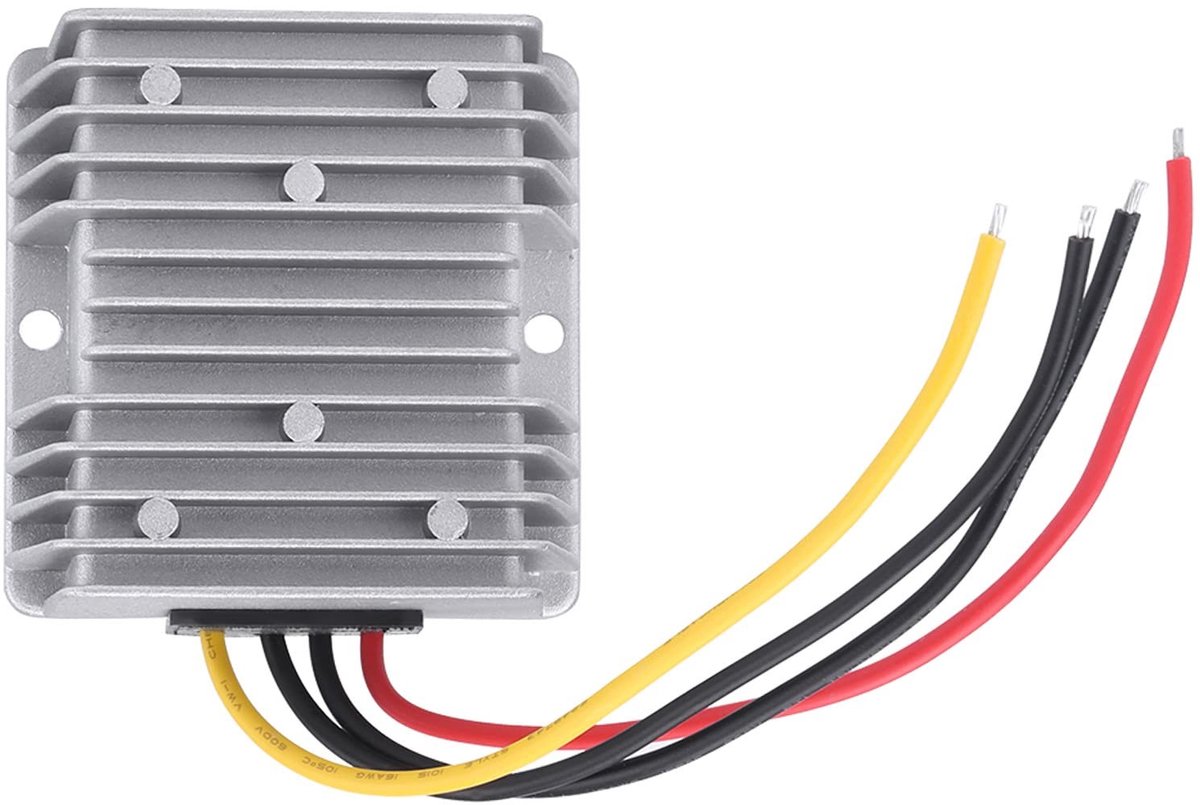 aladdien - Spanningswandler 6V naar 12V - Auto Step Up Down Converter - Aluminium Behuizing - DC 8V tot 40V - 72W Vermogen - Geschikt voor Voertuige...