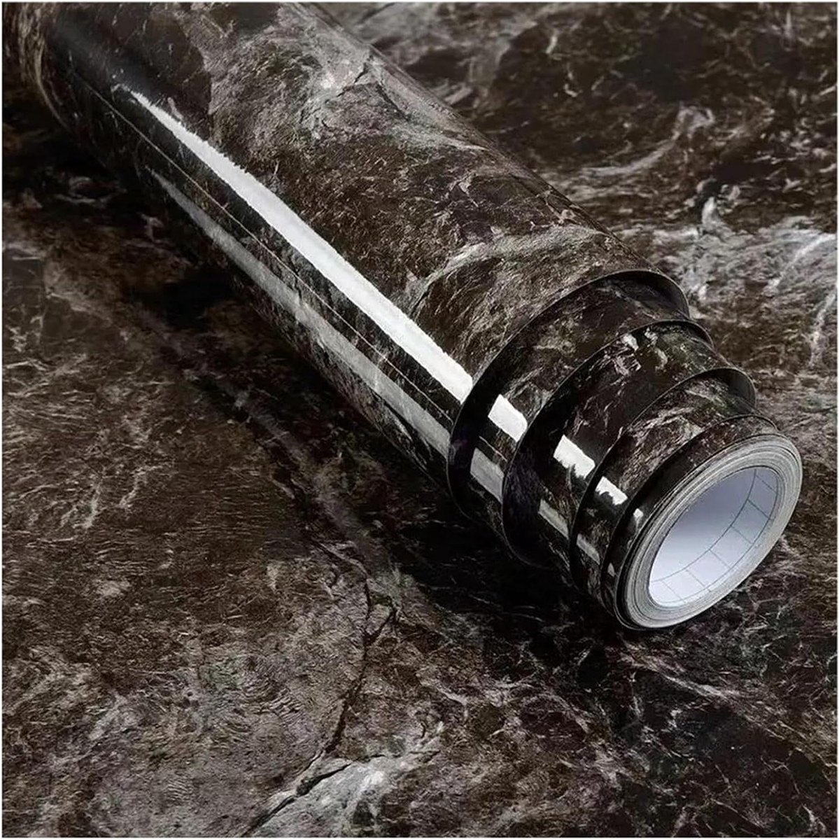 Contactpapier - Keukenfolie - Aanrecht Beschermen - Waterdicht Vinyl - 60 cm x 3 m - Bruin