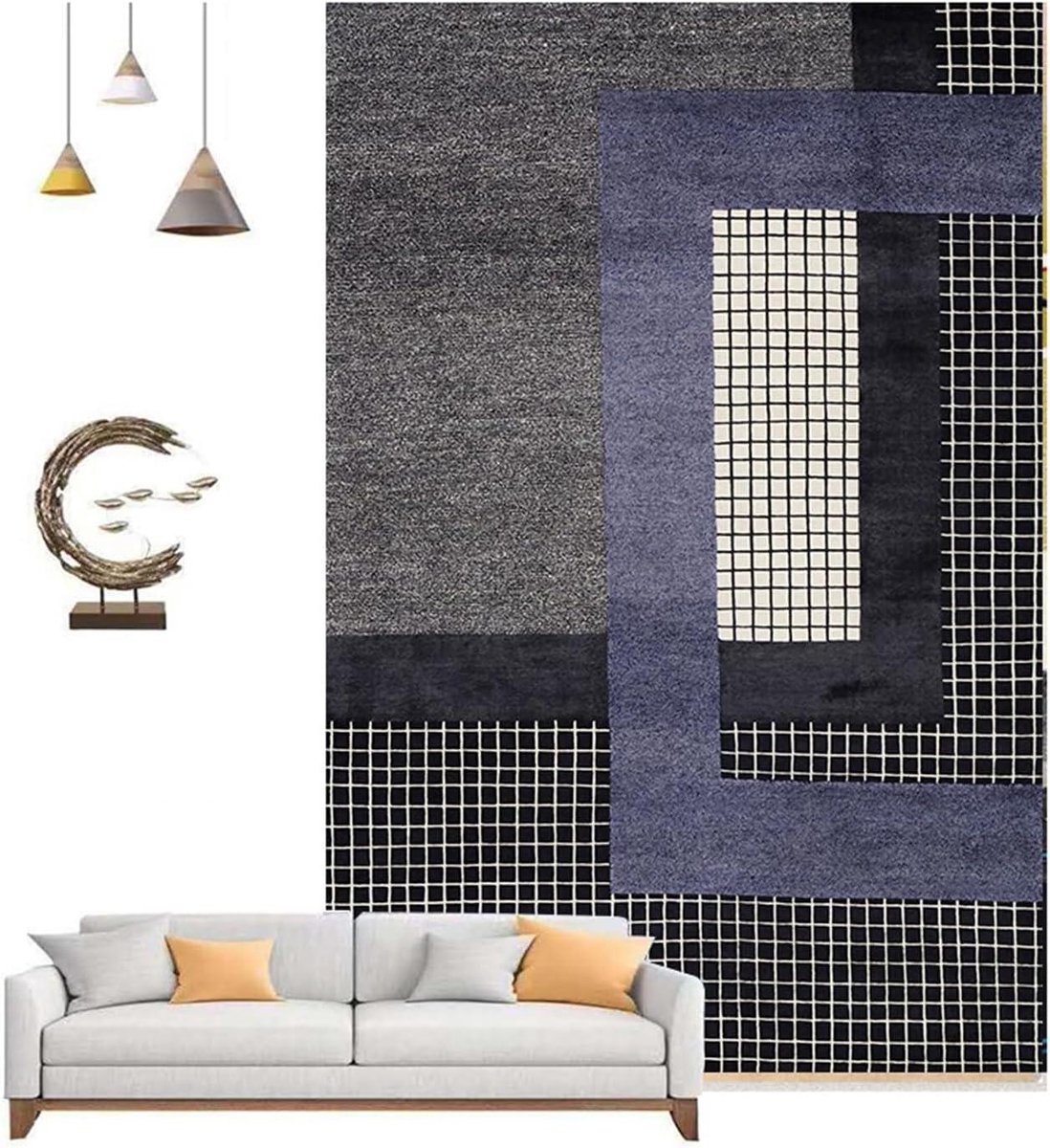 Elektrisch Vloerkleed - Verwarmend Tapijt - Comfort Verhogend - Geruisloos Verwarmen - 80x120 cm - Grijs