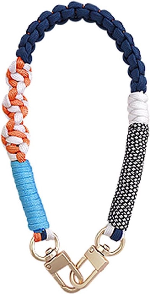 Pols telefoonkoord met sleutelhanger en armband in diverse kleuren.