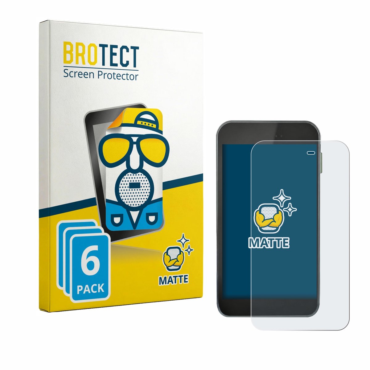BROTECT - Screenprotector voor Equil S Patch 300U - Folie Beschermfolie matte 6 Stuks