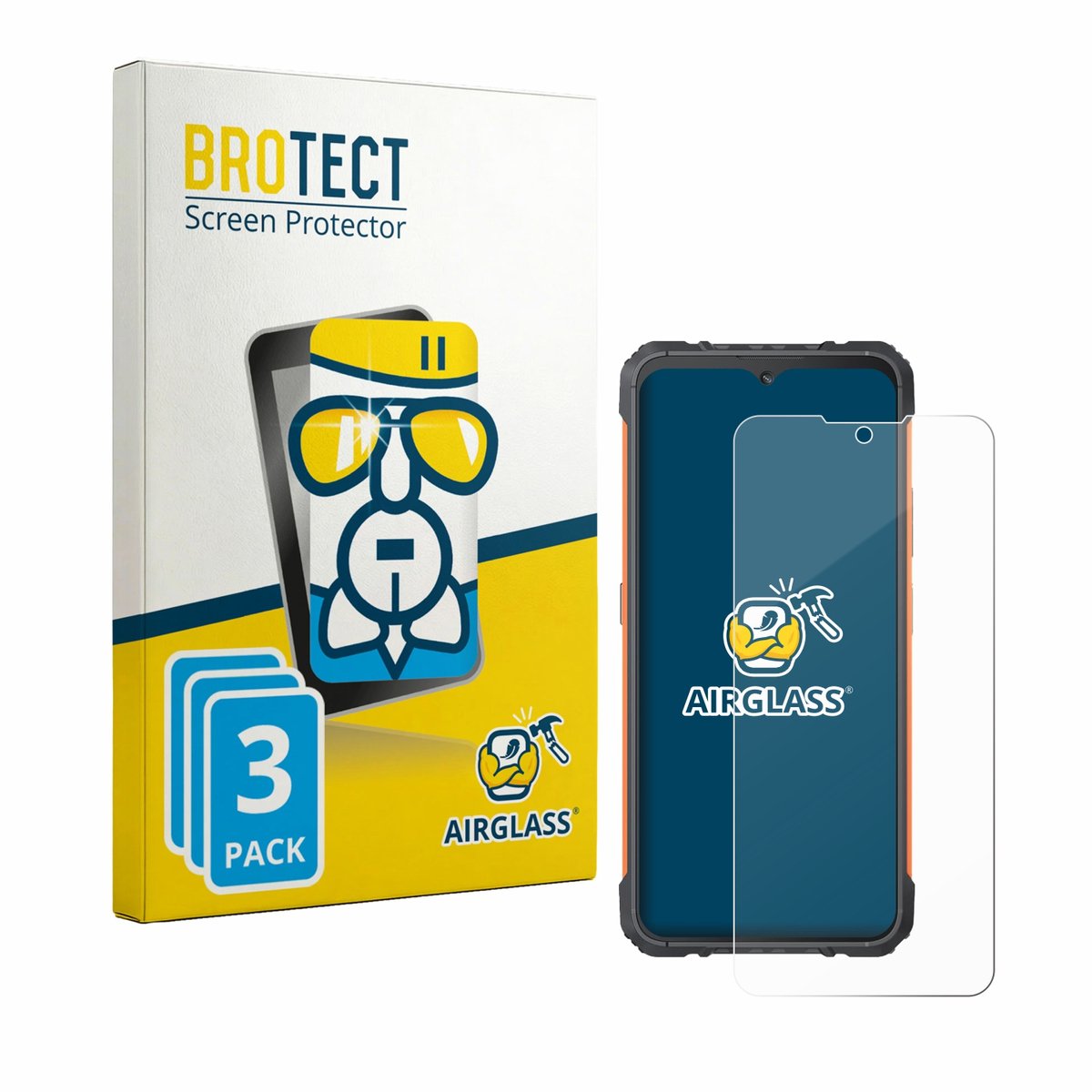 Screenprotector 3 Stuks voor Cubot KingKong Ace 5 Beschermglas transparant