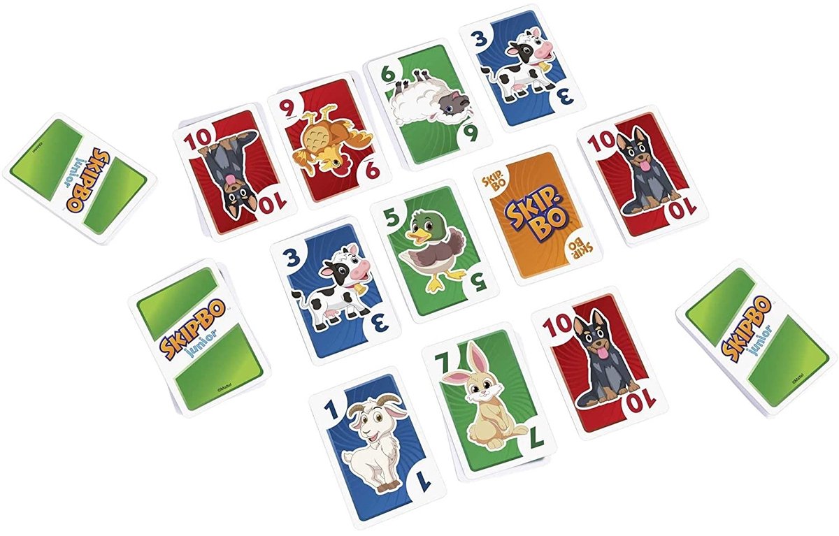 Mattel Games Skip-Bo Junior - Kaartspel - Kinderspel — afbeelding 2