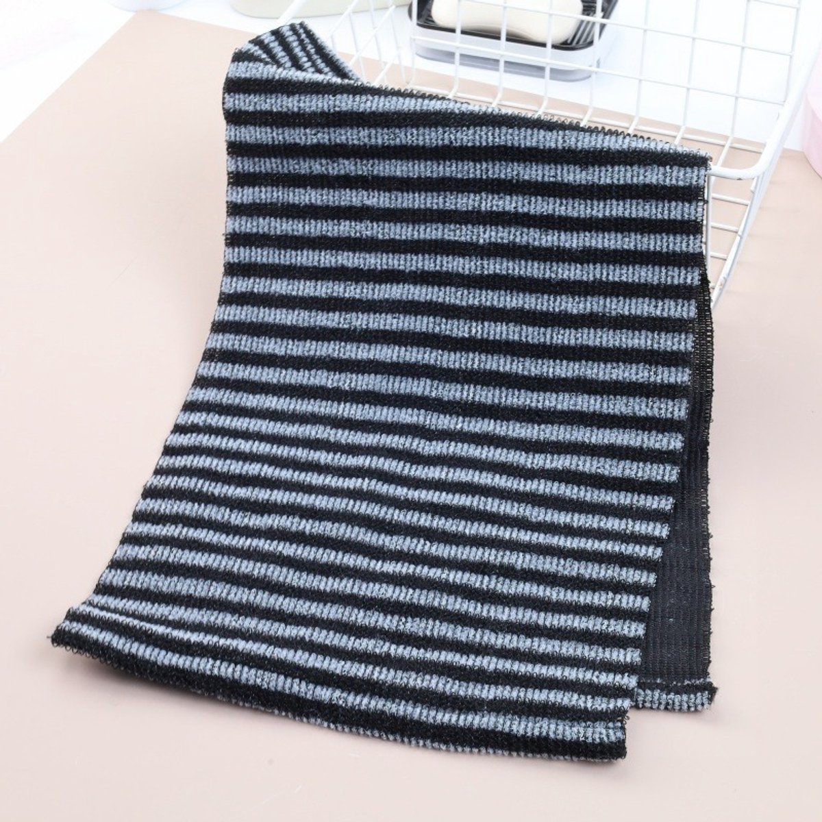 Lange Exfoliërende Badhanddoek – Zachte Sterke Rugschrubber voor Lichaamsverzorging