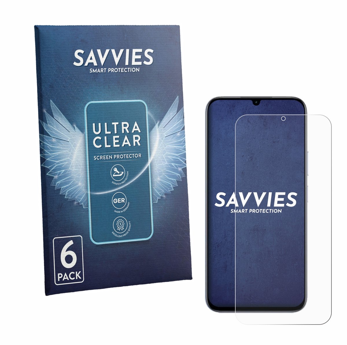 Savvies - Screenprotector voor realme C100 4G - Folie Beschermfolie transparant 6 Stuks
