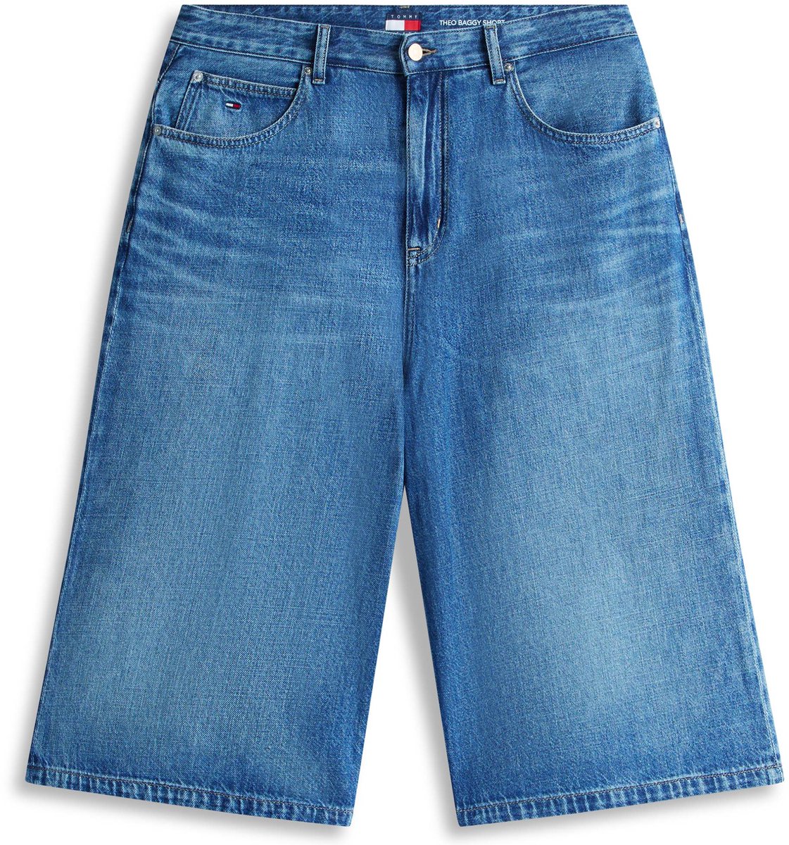 Tommy Jeans Korte Broek Theo Baggy Short Bj8 Fashion Wear Volwassen Blauw