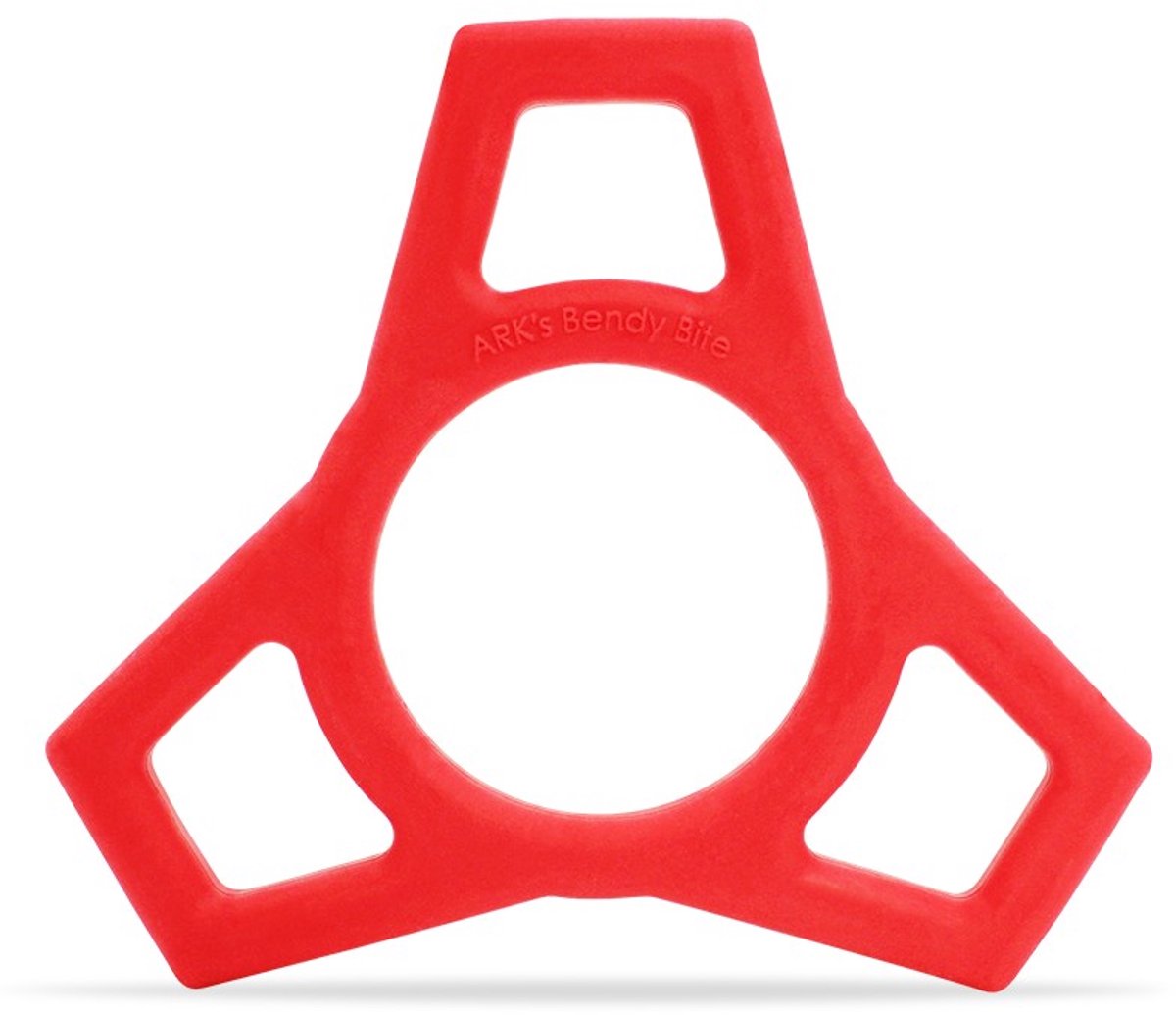 ARK Therapeutic bijtspeeltje fidget rood voor kinderen en volwassenen.