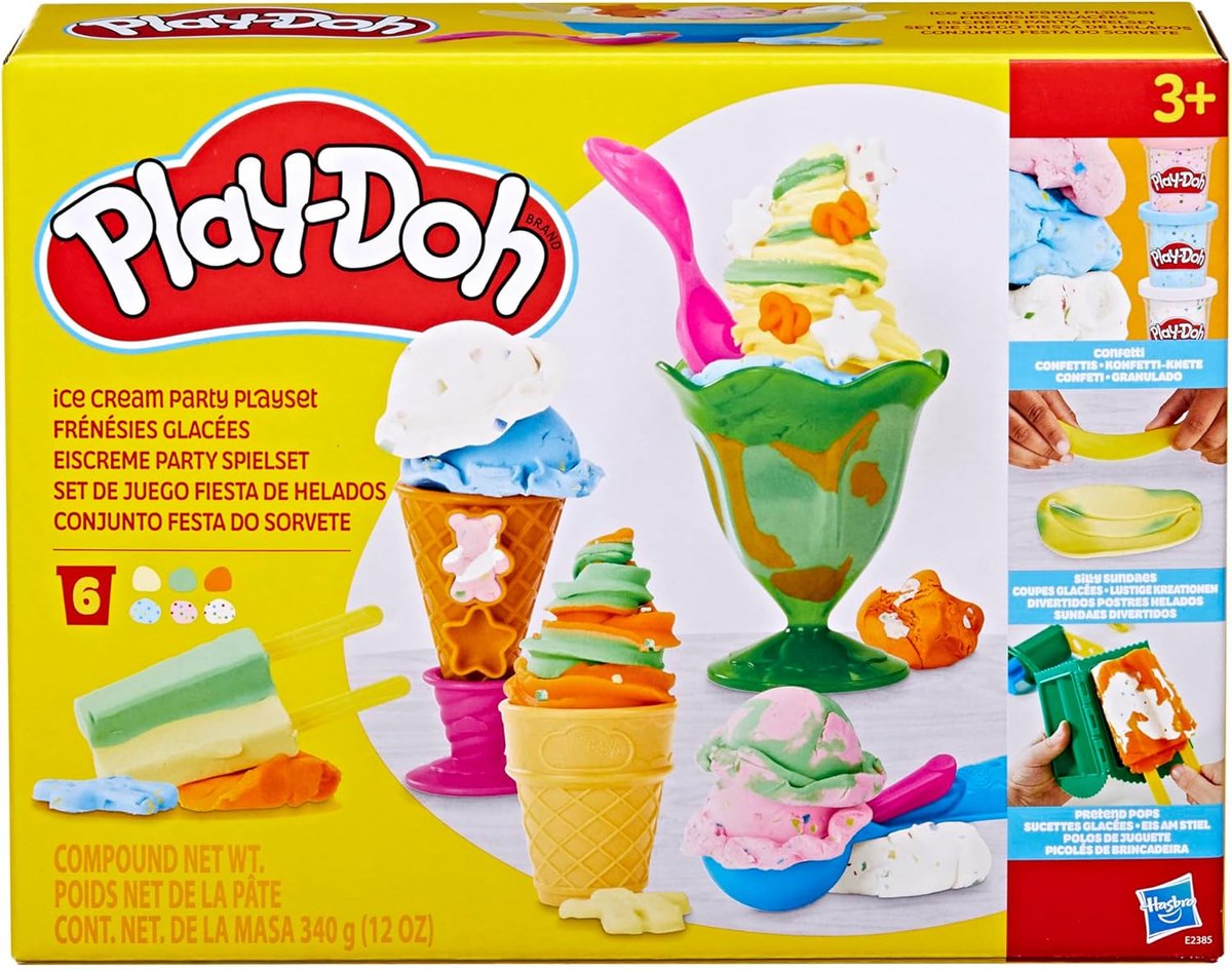 Hasbro Play-Doh ijsjes feest speelset voor creatief kleiplezier. — cadeau in Spellen & Speelgoed - foto 2