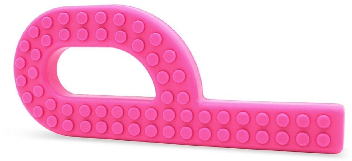 ARK Therapeutic bijtspeeltje Grabber Brick Chewy Hot Pink XT Medium.