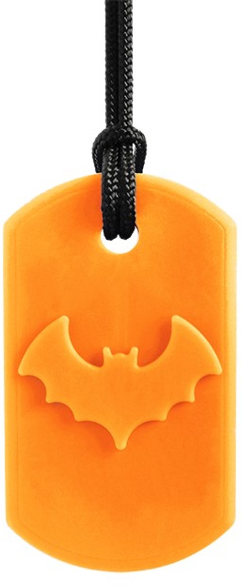 ARK Therapeutic bijtketting kauwsieraad Bat Bite oranje XXT stevig.