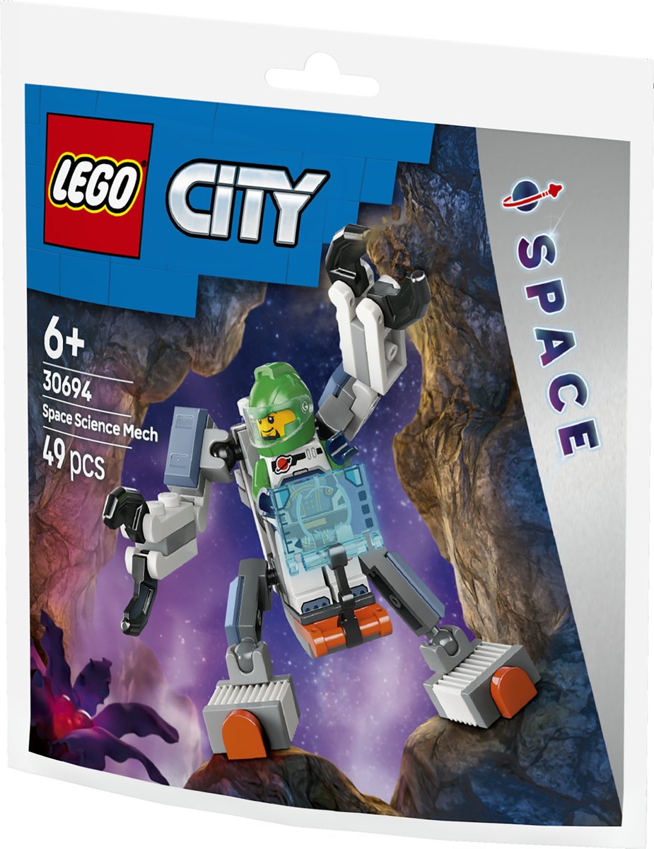 LEGO City Ruimtewetenschapsmecha: compacte ruimteset met astronaut thumbnail 5