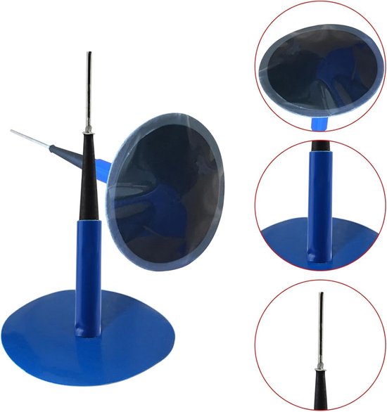 Fiets reparatieset - Band pluggen - Band lekken dichten - Waterdichte vulling - 24 stuks - Blauw van Merkloos — afbeelding 4