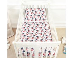 Children's Bedding Set - Duvet Cover 100x135 and Pillowcase 40x60 by OEKO-TEX Cotton - 10 Colors Choice - Soft and Comfortable for Babies and Children - Ideal for Quiet Nights
