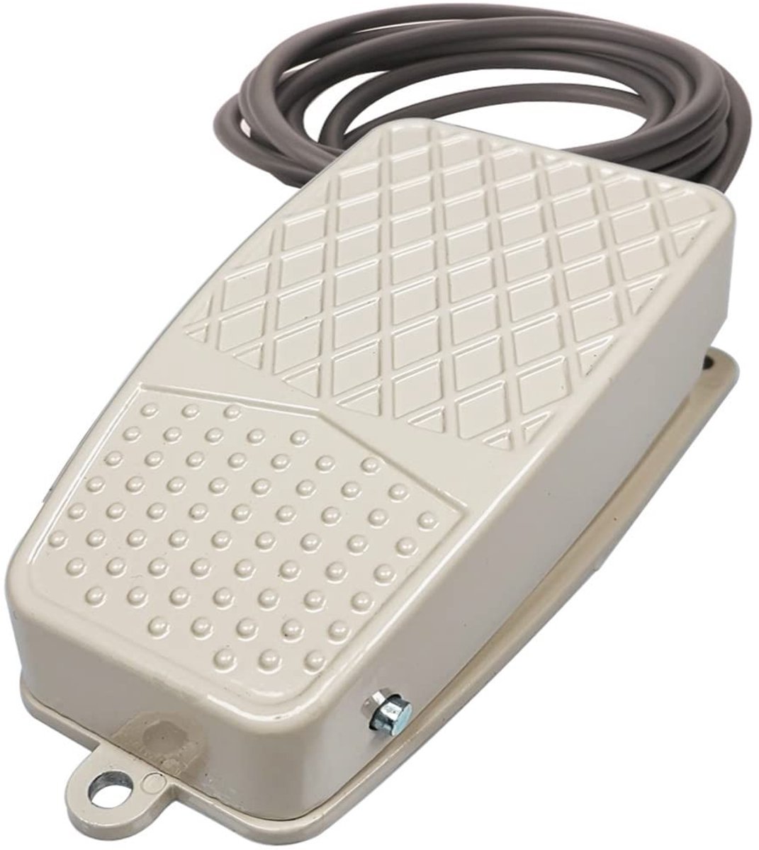 SPHProducts - Voetpedaal Schakelaar - Antislip - Grijs - Handsfree Aan/Uit - 12V-24V-48V-230V - Ideaal voor Machinebediening - 5A