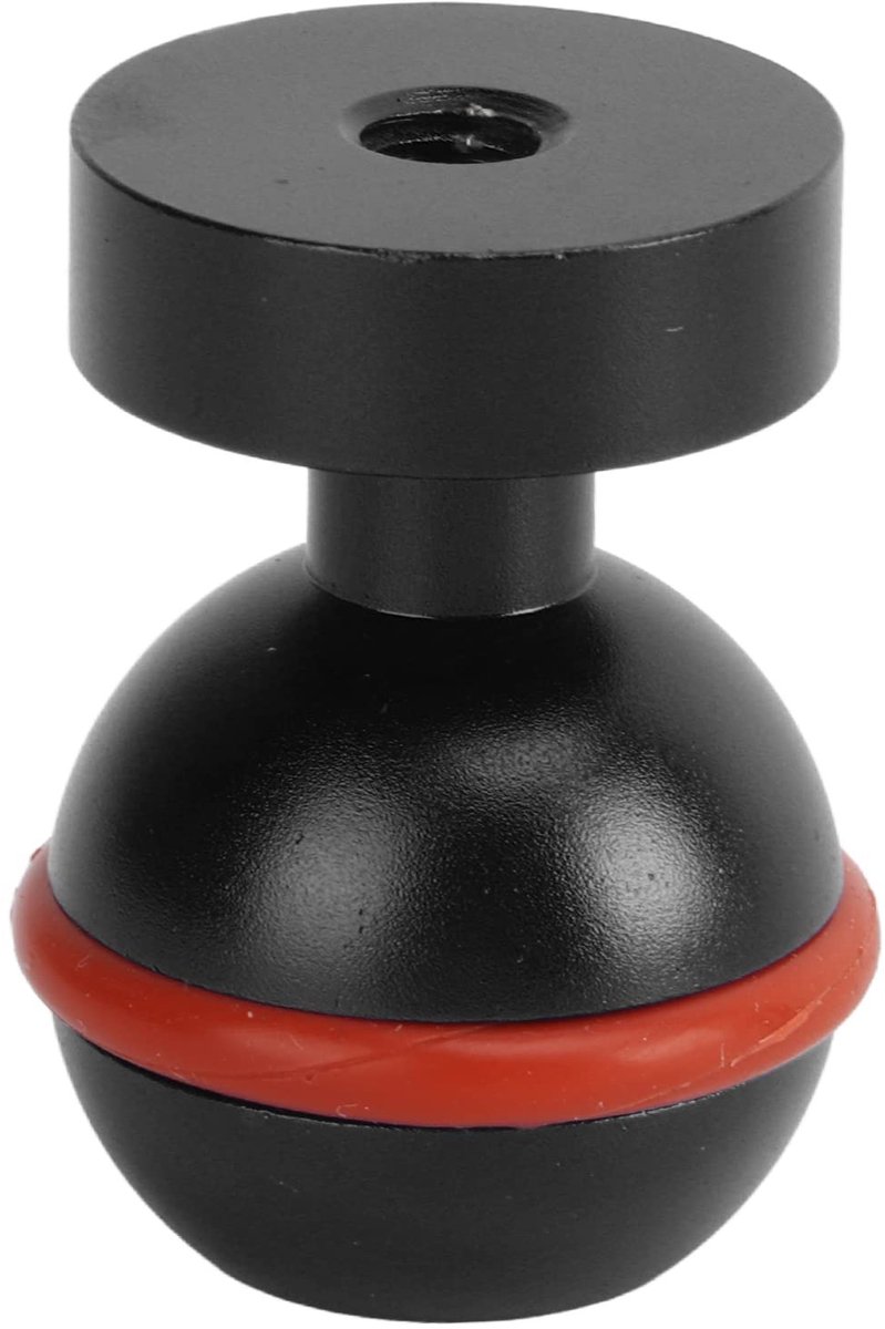 ONF3 - Duiklamp balhoofd - Lichtgewicht - Duurzaam ontwerp - Zwart - Onderwateraccessoire - Geschikt voor duikers - 4 x 3 x 3 cm