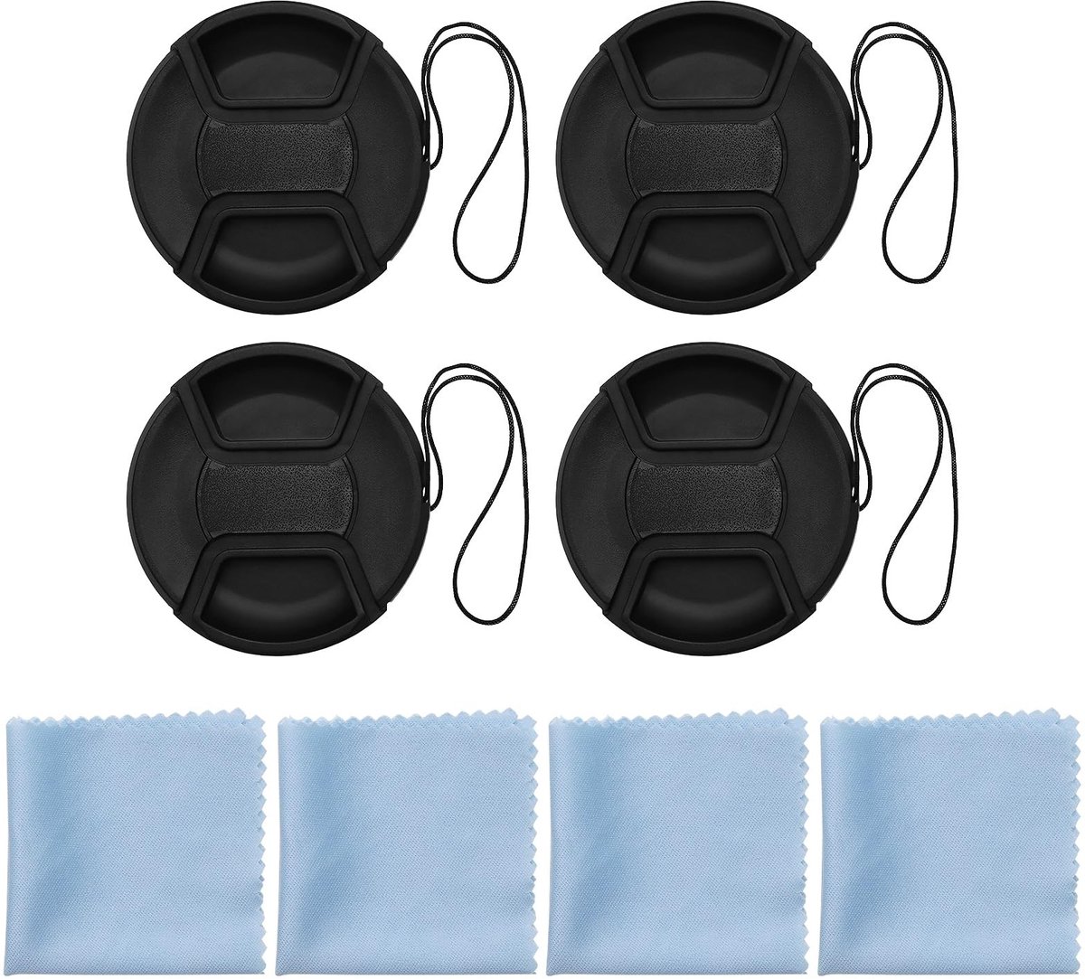 ONF3 - Cameralensdop - 72 mm - Bescherming voor cameralenzen - Zwart - Inclusief reinigingsdoekje - Compatibel met Nikon, Canon, Pentax, Sony, Fuji