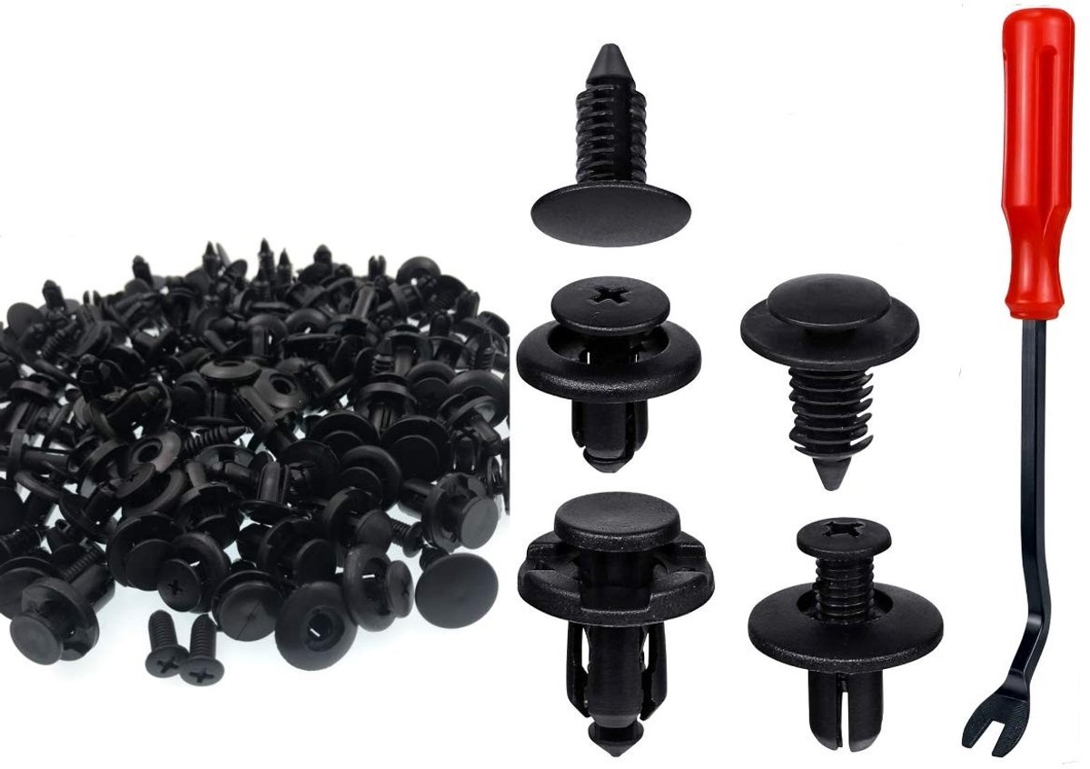 aladdien - Plastic autohouder - Bevestigingsclips - 120 stuks - Trim clips voor auto - Carrosserie accessoires - Geschikt voor motorfietsen