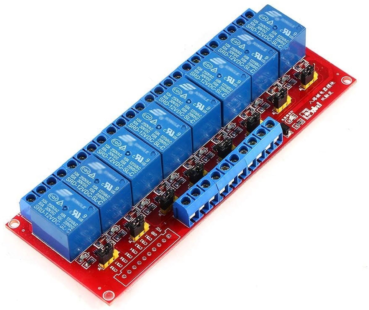 aladdien - DC 12V 8 Channel Relay Module - Dual Trigger - Flexibel en veilig in gebruik - Automatisch - Hoogwaardige schakeling - Ideaal voor projec...