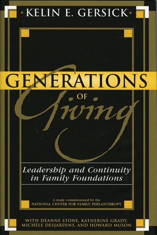 Generations of Giving - cover