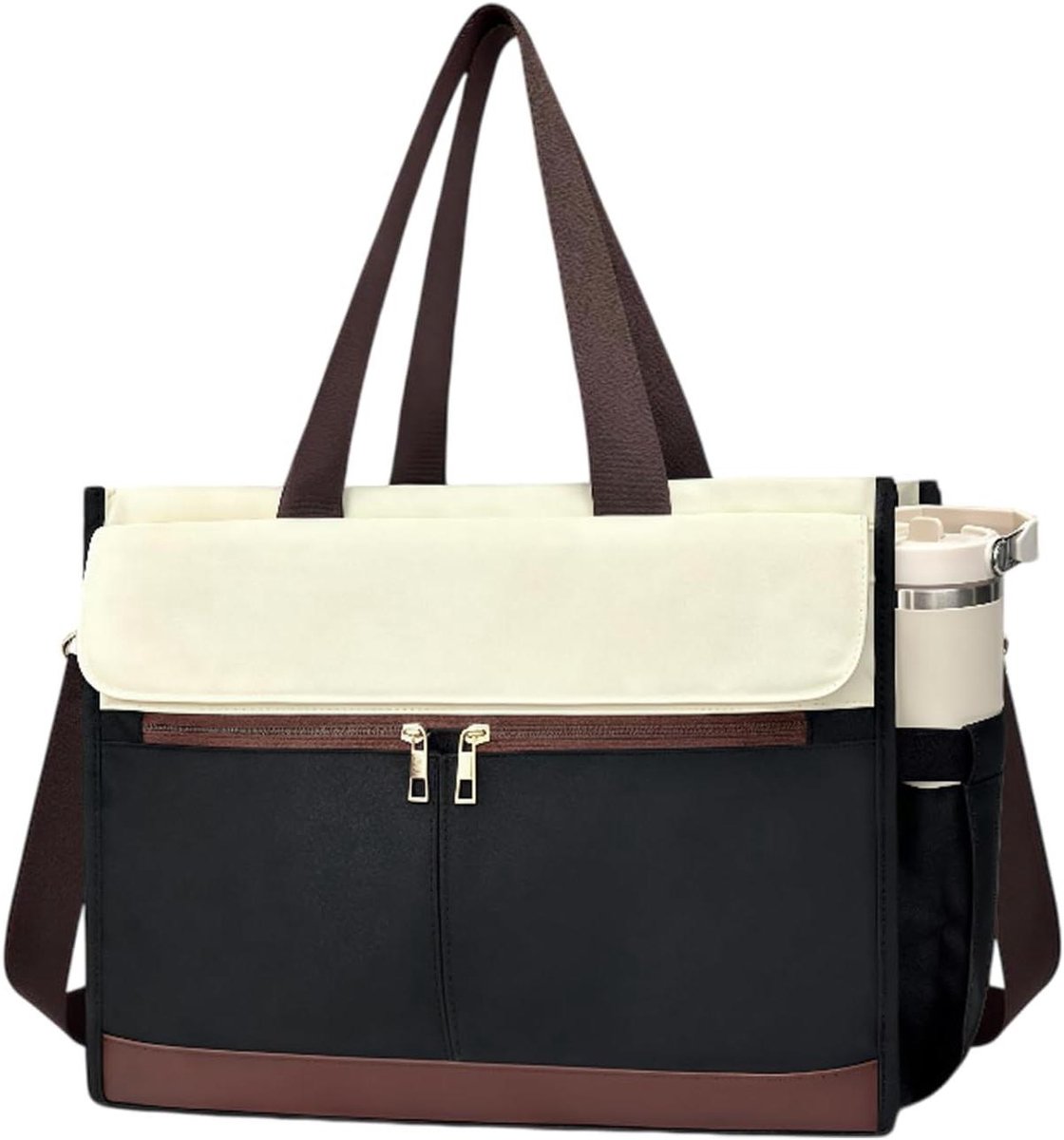 Dames Handtas - Schoudertas - Kantoor Werk - Waterdicht Ontwerp - 156 Inch - Zwart