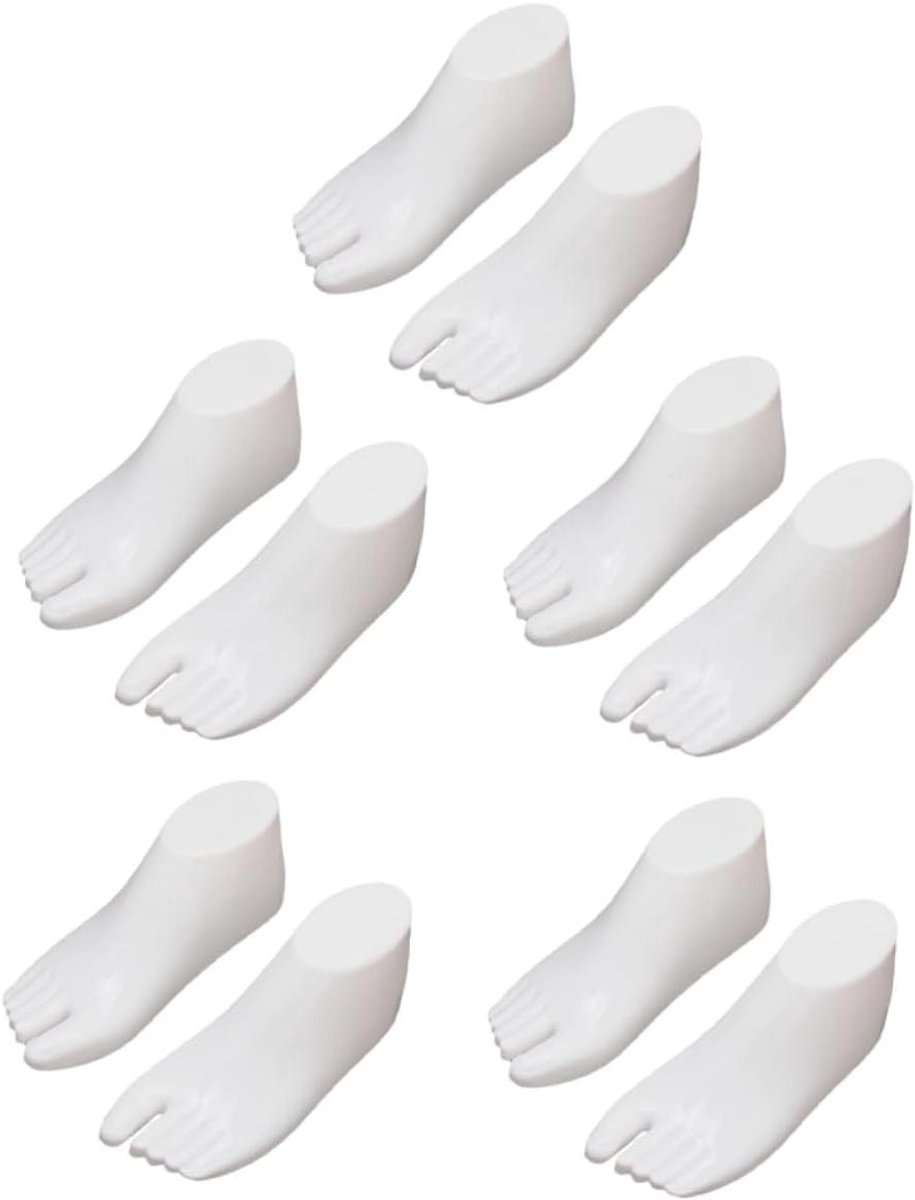 Schoen Display Plank - Etalagepop Voet - Schoenen Vormgeven - Behoudt Vorm - 18 cm Lengte - Wit