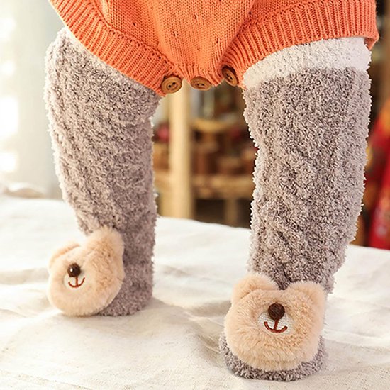 Babysokken - Winter sokken - Dagelijks comfort - Dikke coral fleece - 28 cm - Multi-color — afbeelding 4
