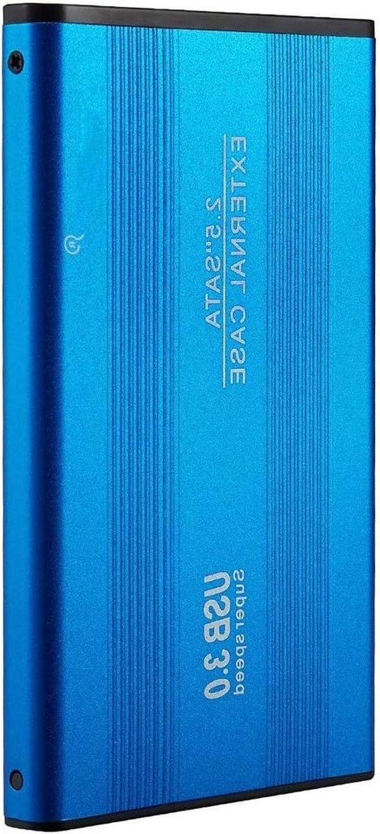 Externe Harde Schijf - Draagbare Opslag - Bestanden Opslaan - Ultra Slank Aluminium - 2 TB - Blauw