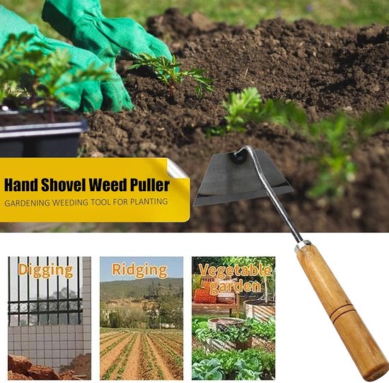 Tuinhark - Wiedeg Hark - Onkruid Verwijderen - Lange Handgreep - Niet Gespecificeerd - Hout — afbeelding 4