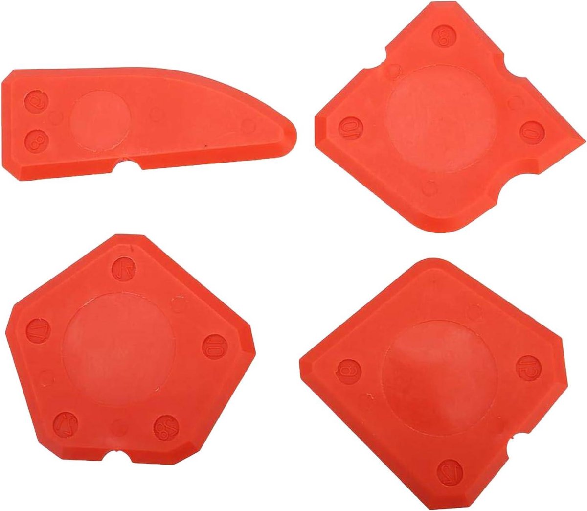 Glasschraper Set - Reinigingsschrapers - Stickers Verwijderen - Duurzame Materialen - 4 Stuks - Blauw Rood