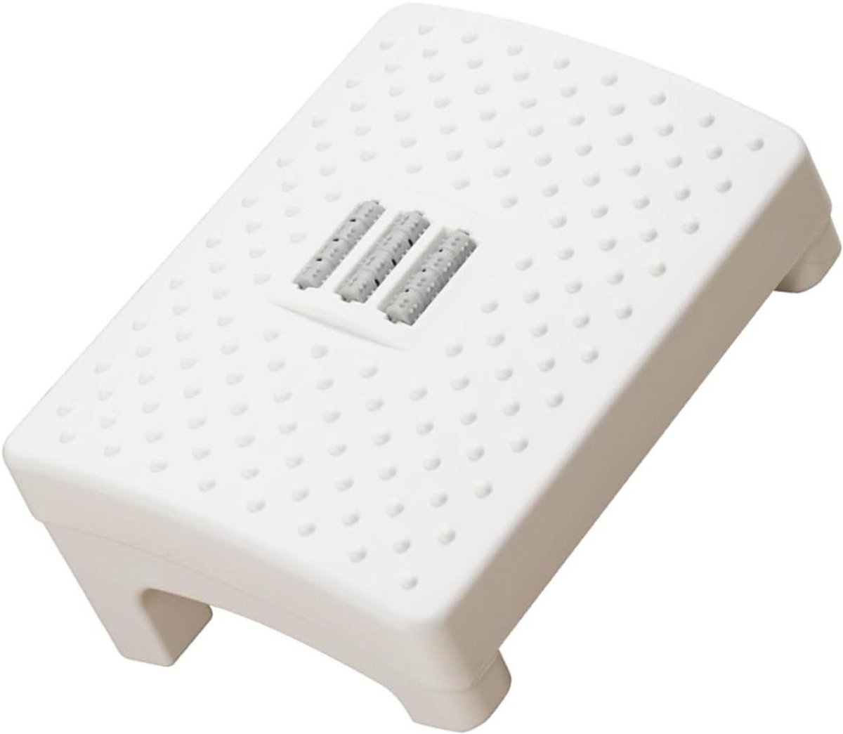 Voetenbankje met Rolmechanisme - Toilet Krukje - Comfortabel Toiletgebruik - Met Roller Massage - 40 x 40 x 15 cm