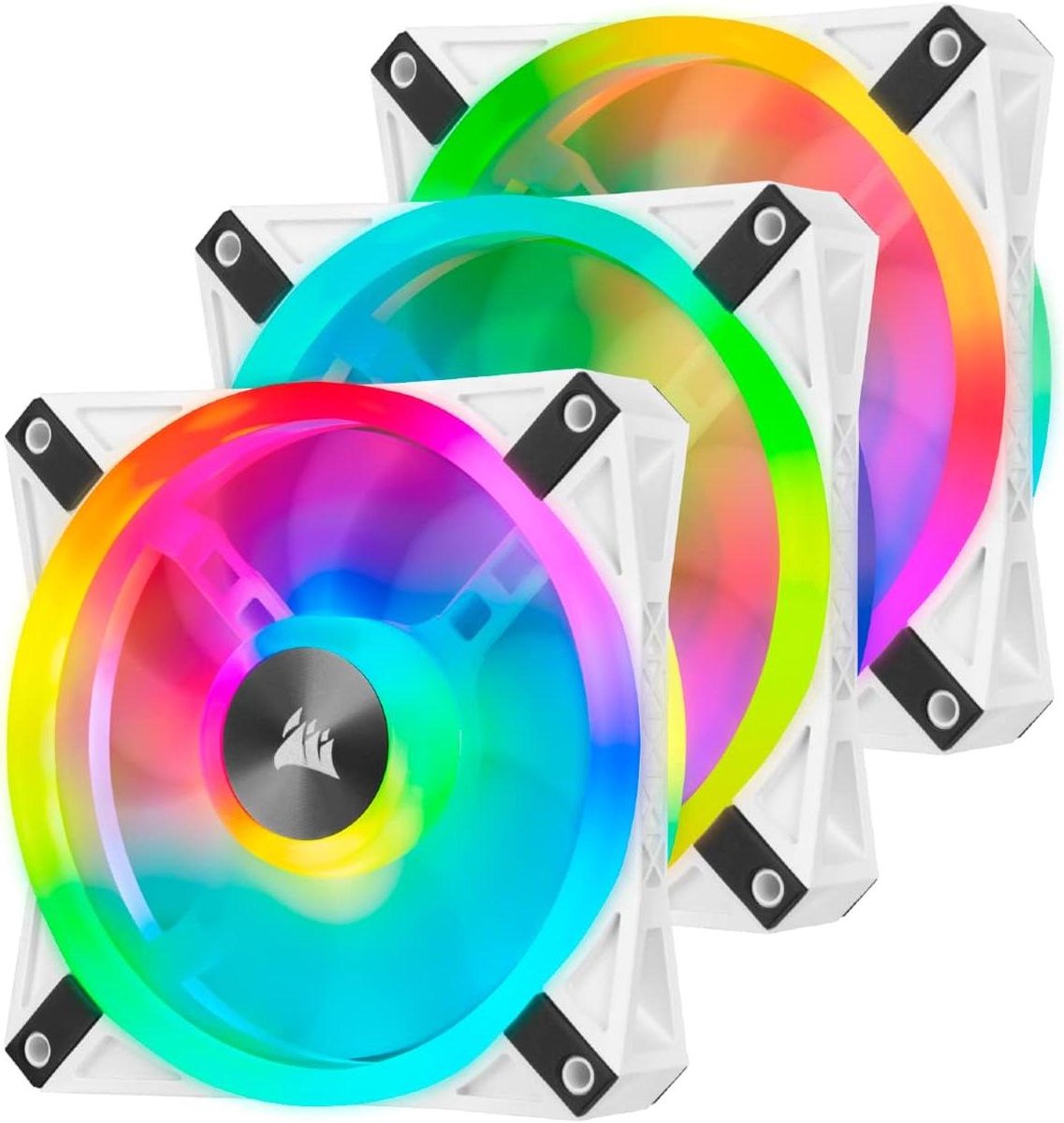 PC Ventilator - Computer Koeler - Systeem Koeling - 102 RGB LEDs - 12 cm - Wit