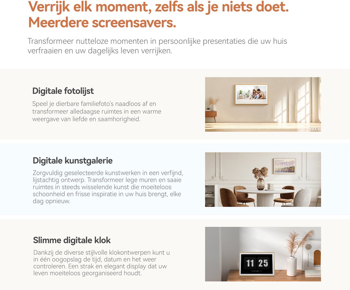 Blackview NEST 10 - 10,1" Digitale fotolijst met touchscreen thumbnail 4
