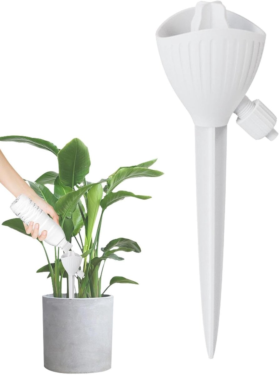 Planten waterer - Bloemen watergift - Automatisch water geven - Geleidelijke waterafgifte - 8.6 x 5.8 x 5.6 cm