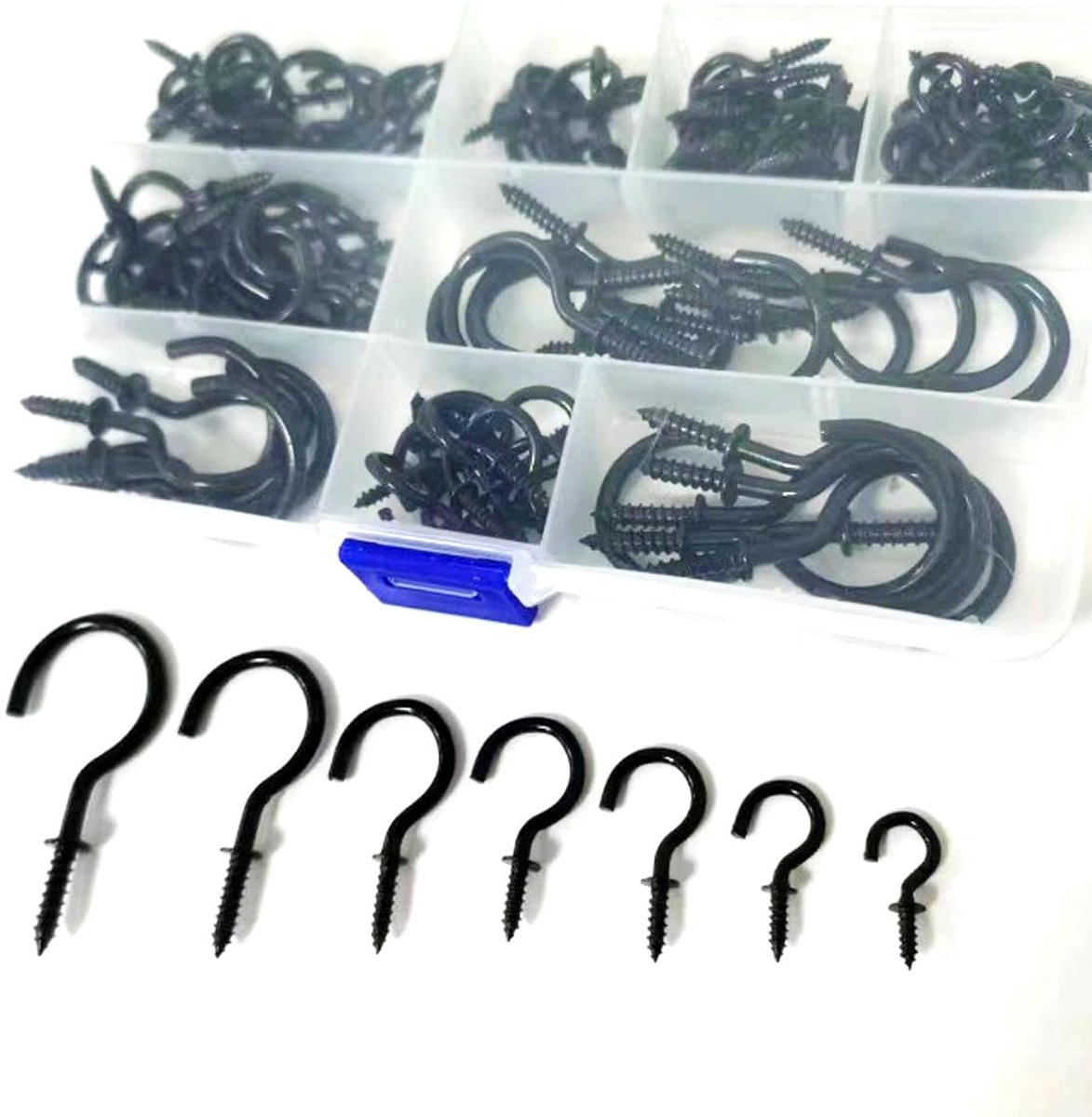 aladdien - Metalen Plafondhaken - Duurzaam en Roestvrij - Perfect voor Planten en Lampen - 120 Stuks - Ideaal voor Hangdecoratie - Geschikt voor Bin...