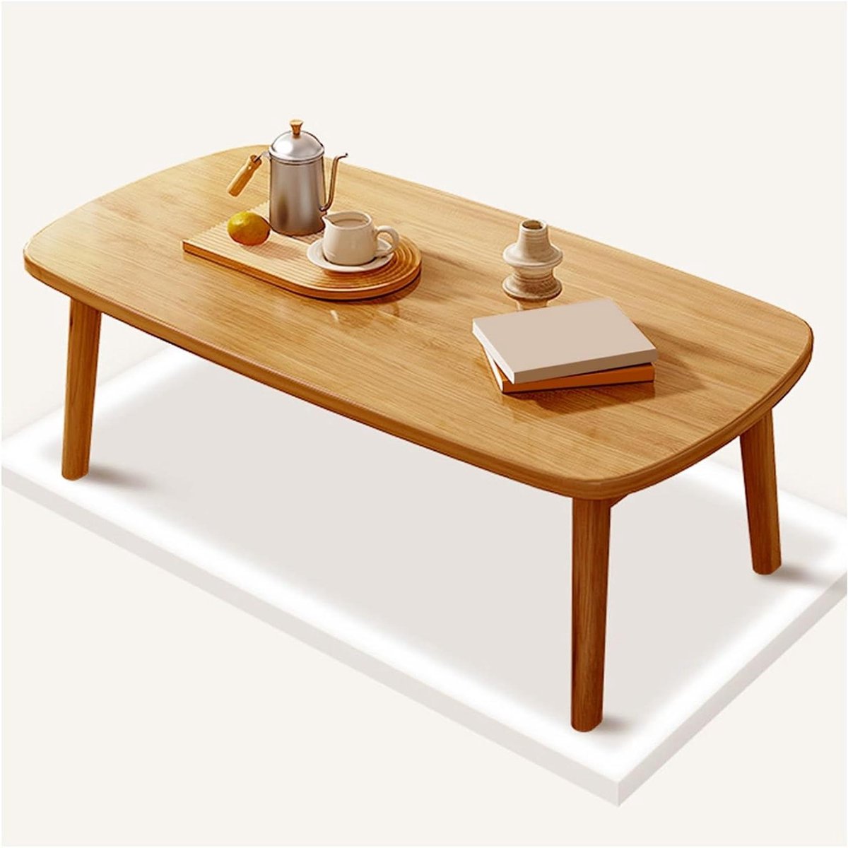 Opvouwbare salontafel - Bijzettafel houten - Woonkamer gebruik - Massief hout waterdicht - 80 x 55 cm - Niet gespecificeerd