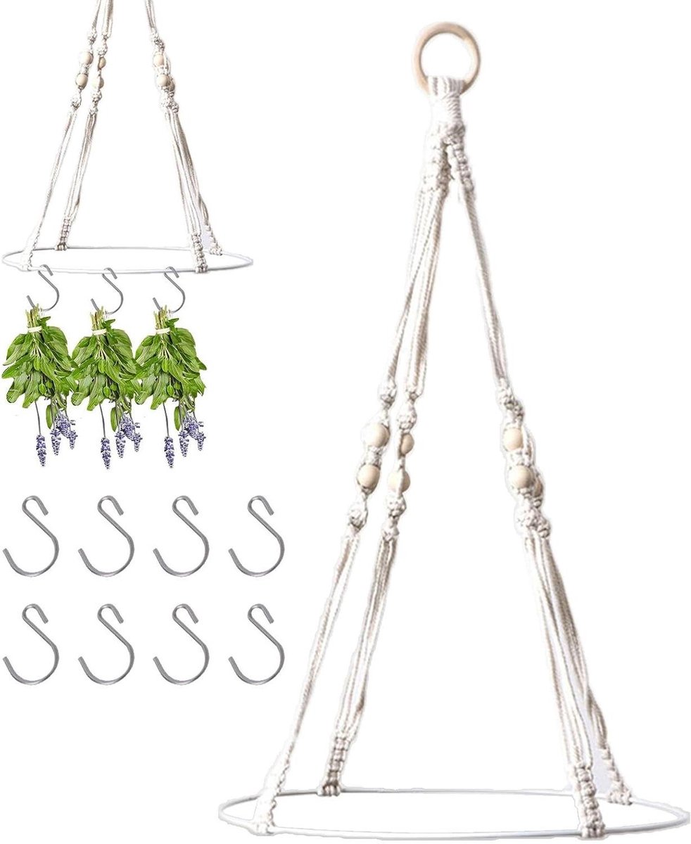 Kruidendroger - Bloemenrek - Planten Drogen - Boho Stijl Decoratie - Single Layer - Meerkleurig