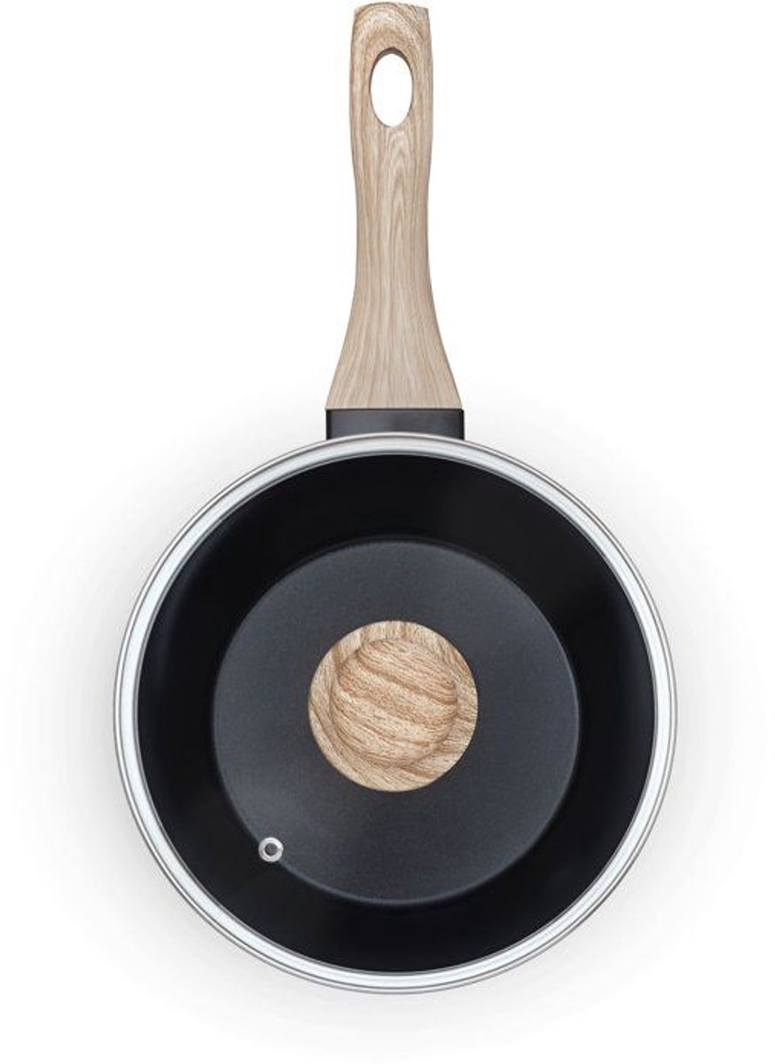 Kookpan met deksel - PYREX - Cook & Care - 16 cm - Anti-aanbaklaag - Geschikt voor inductie - PFAS-vrij